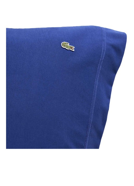 Lacoste Marine kussensloop van  katoen  - detail royalblauw
