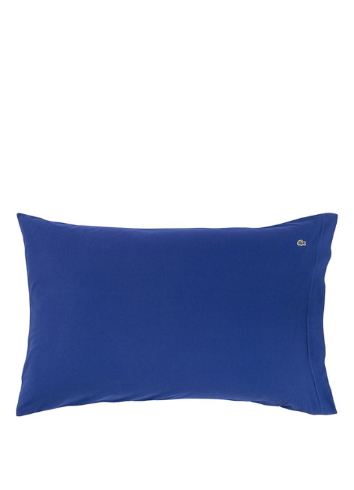 Lacoste Marine kussensloop van  katoen  - voorkant 3 royalblauw