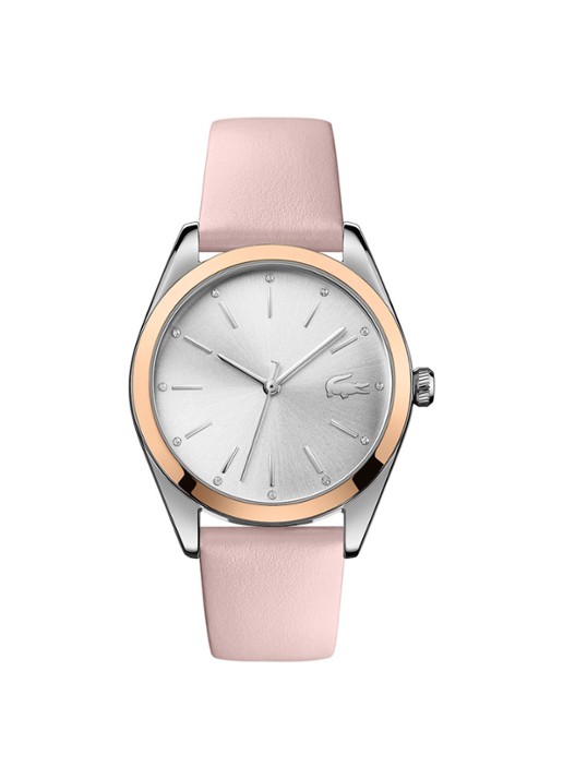 Lacoste Parisienne horloge LC2001098 - voorkant lichtroze