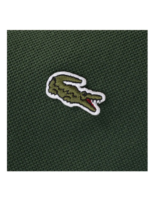 Lacoste Pique kussensloop van  katoen met logo 150TC - detail bronsgroen