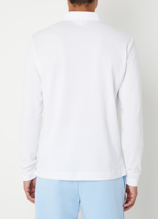 Lacoste Regular fit polo met logoborduring - achterkant 2 wit