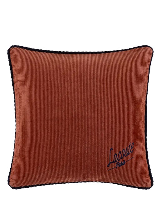 Lacoste Sierkussen 45 x 45 cm - voorkant 2 roodbruin
