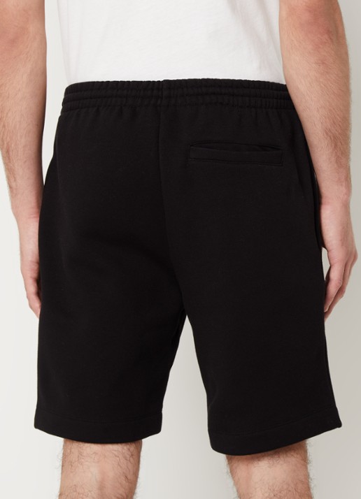 Lacoste Straight fit korte joggingbroek met steekzakken - achterkant 2 zwart