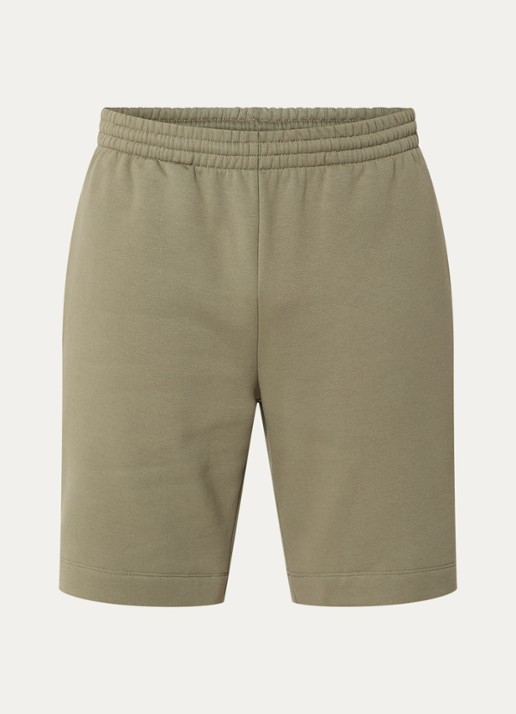 Lacoste Straight fit korte joggingbroek met steekzakken - voorkant 2 olijfgroen