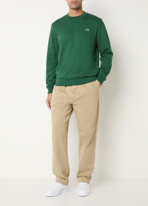 Lacoste Sweater met logo - voorkant 2 groen