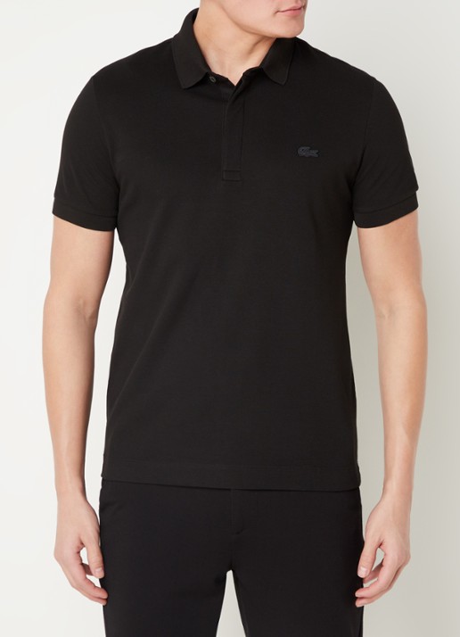 Lacoste Tone-On-Tone regular fit polo van piqué katoen