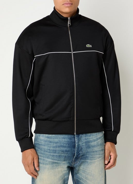Lacoste Trackvest met logo en steekzakken