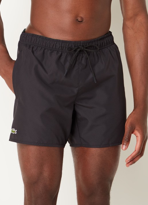 Lacoste Uni zwemshorts met logo en steekzakken