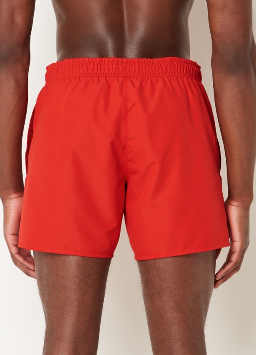Lacoste Uni zwemshorts met logo en steekzakken - achterkant 4 steenrood