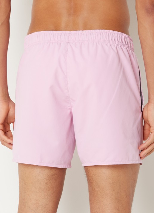Lacoste Uni zwemshorts met logo en steekzakken - achterkant 3 lichtroze
