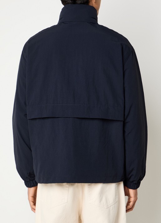 Lacoste Windjack met logo en ritszakken - achterkant 4 donkerblauw