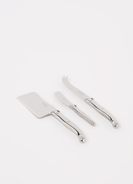 Laguiole Jean Dubost Kaasmes set van 3  - voorkant 2 zilver