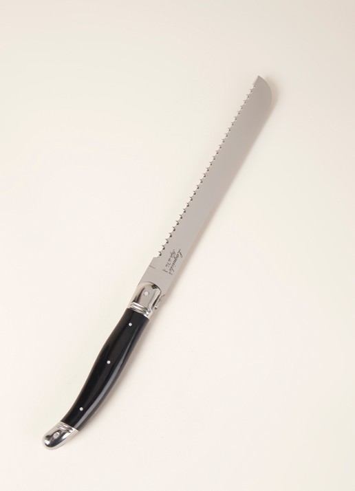 Laguiole Style de Vie Broodmes met stokbroodplank 36 cm - voorkant 2 zwart