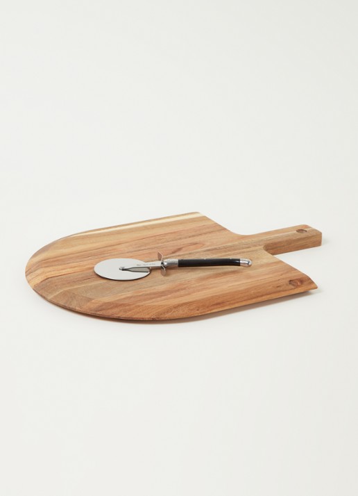Laguiole Style de Vie Pizza serveerset 2-delig - voorkant 3 bruin