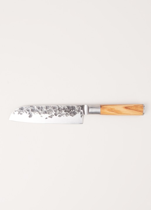 Laguiole Style de Vie Santokumes 32 cm - voorkant 3 zilver