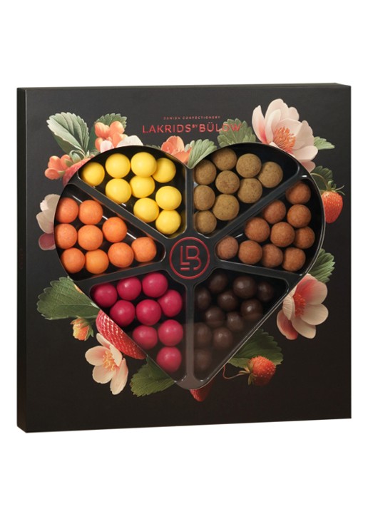 Lakrids by Bülow Love Selection Box drop met chocolade 435 gram