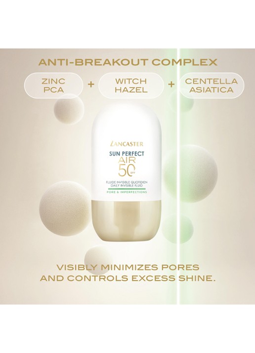 Lancaster Daily Invisible Fluid SPF50 Pore & Imperfections - zonnebrand - detail 3 undefined
