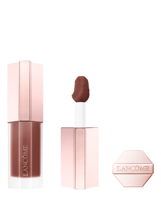 Lancôme Lip Idôle Cuddle Blur - vloeibare lipstick - voorkant 25 cacao cuddle