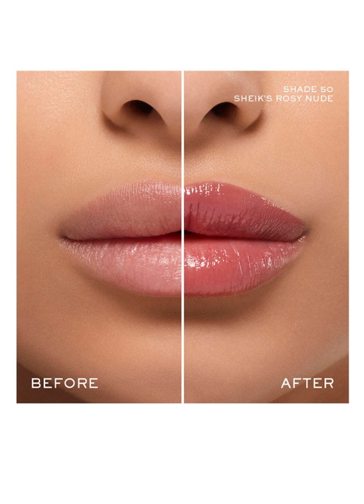 Lancôme Lip Idôle Squalane-12 Butterglow™ - getinte lipbalsem - detail 3 50 sheiks rosy nude