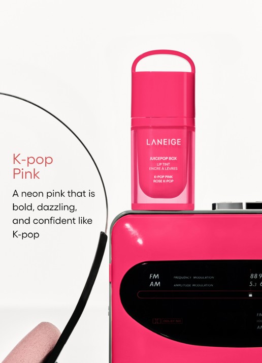 Laneige Juicepop Box Lip Tint - vloeibare lipstick - detail 5 k-pop pink
