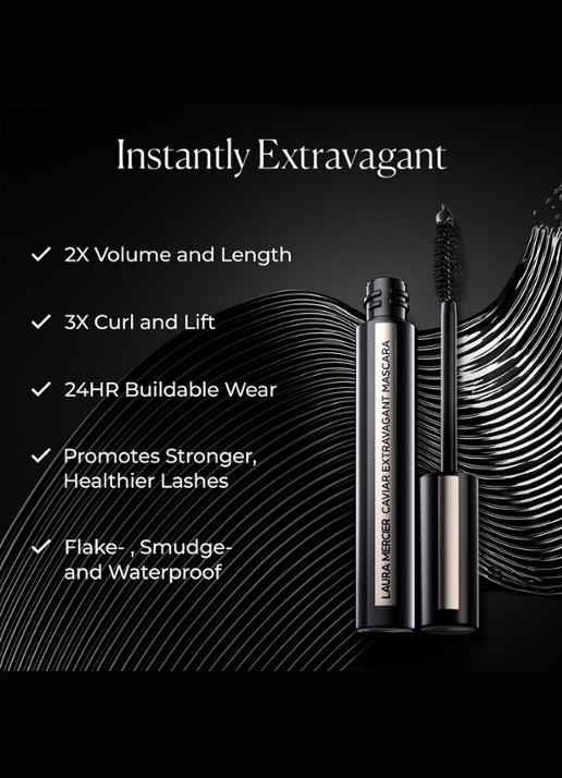 Laura Mercier Caviar Extravagant Mascara  - detail 5 black