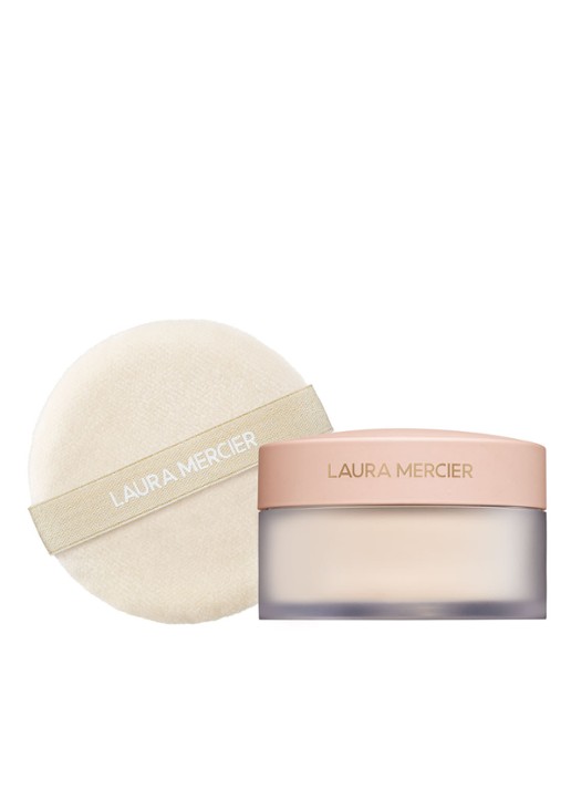 Laura Mercier Divinely Flawless Translucent Loose Setting Powder & Puff - Limited Edition losse poeder - voorkant 3 translucent