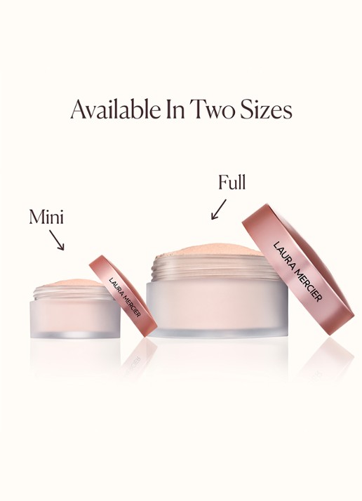 Laura Mercier Mini Translucent Loose Talc-Free Setting Powder Ultra-Blur - travel size losse poeder - detail 7 rose
