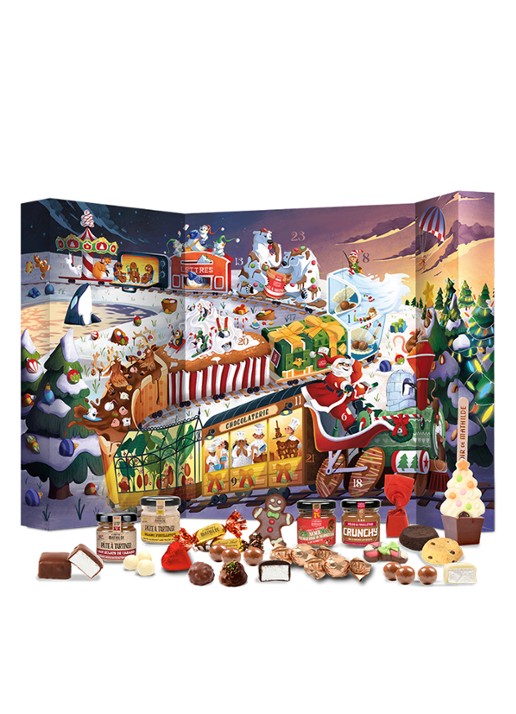 Le Comptoir de Mathilde Adventskalender met chocolade bonbons - 24 dagen - voorkant 2 undefined