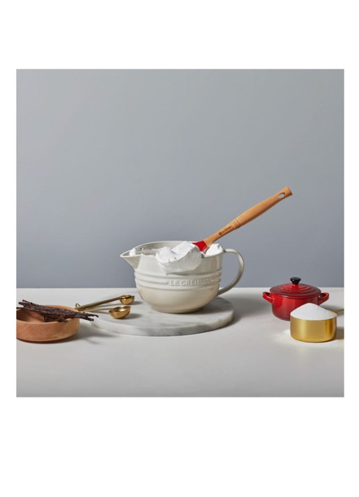 Le Creuset Beslagkom van aardewerk 2 liter - detail 4 meringue / beige