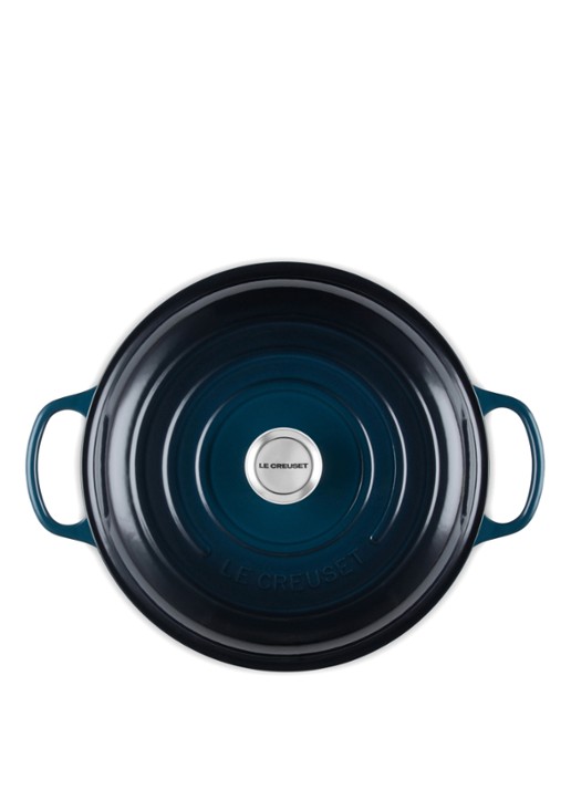 Le Creuset Campagnard Signature braadpan Ø25,7 - detail 3 donkerblauw
