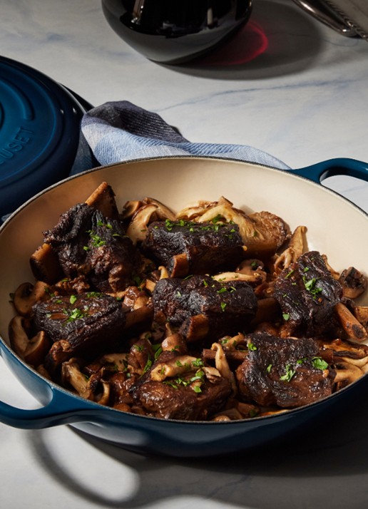 Le Creuset Campagnard Signature braadpan Ø25,7 - detail 6 donkerblauw