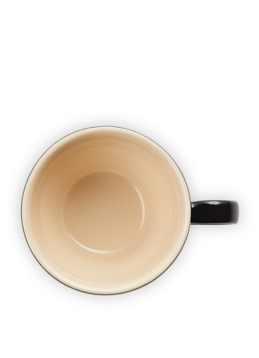 Le Creuset Cappuccino mok 40 cl - detail 4 ebbenzwart / zwart