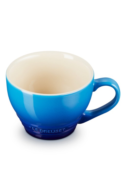 Le Creuset Cappuccino mok 40 cl - detail 2 azure / blauw