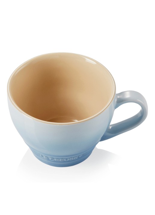 Le Creuset Cappuccino mok 40 cl - detail 3 coastal blue / lichtblauw