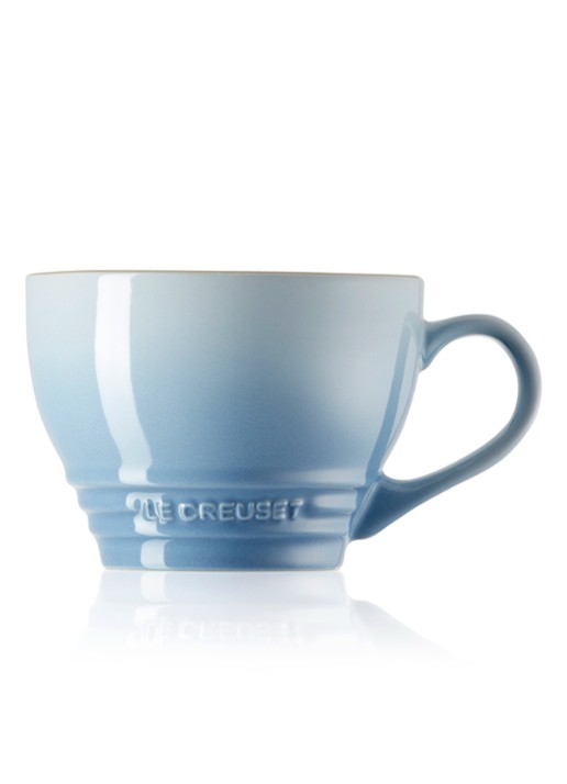 Le Creuset Cappuccino mok 40 cl - detail 4 coastal blue / lichtblauw