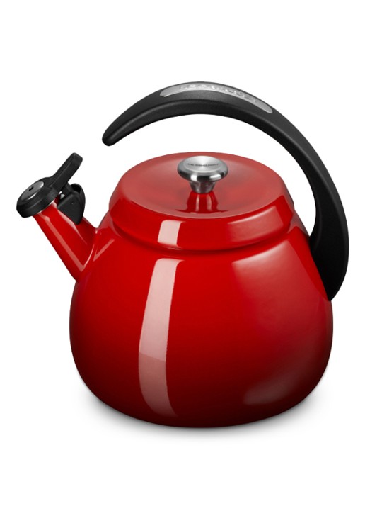 Le Creuset Cloche fluitketel 2,1 liter - voorkant 5 donkerrood