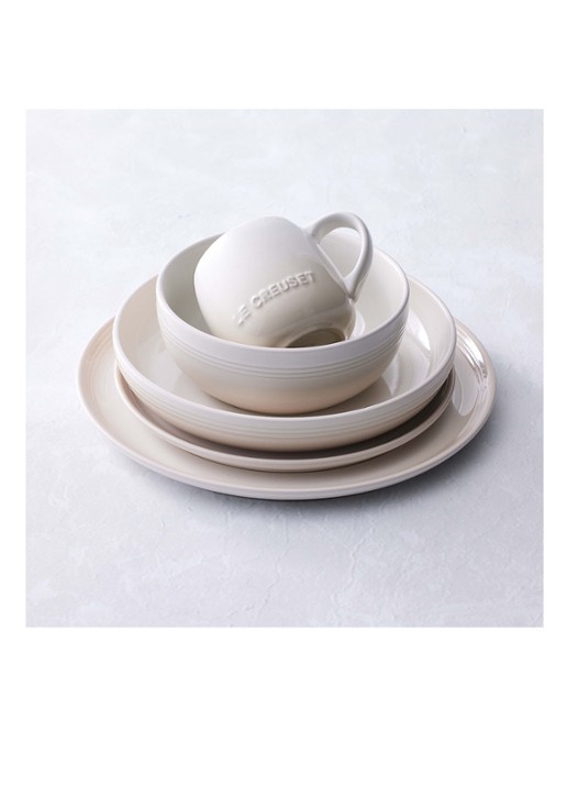 Le Creuset Coupe ontbijtbord 22 cm - detail 7 meringue / beige