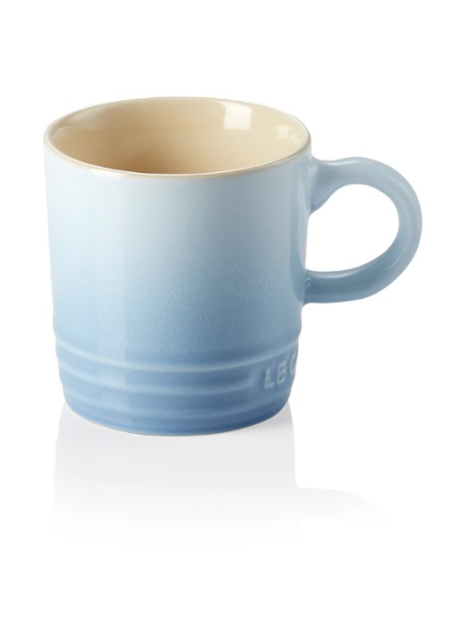 Le Creuset Espressokopje 10 cl - voorkant coastal blue / lichtblauw