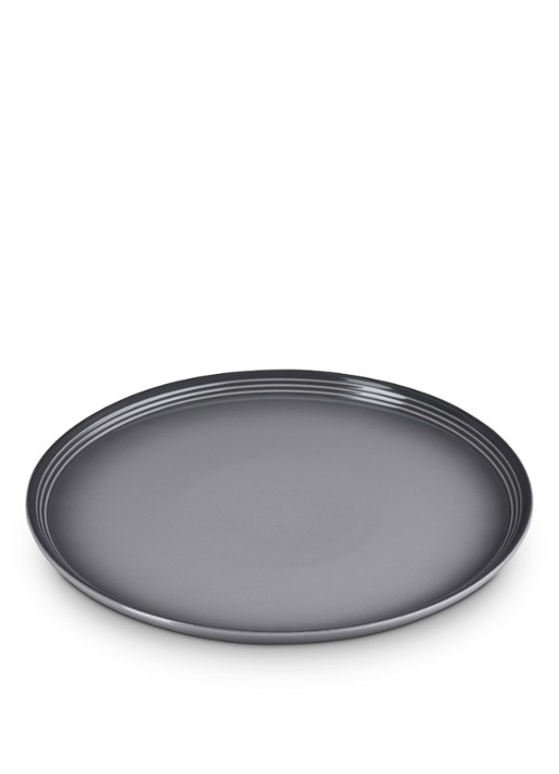 Le Creuset Flint bord 27 cm - voorkant 2 flint / grijs