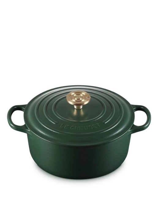 Le Creuset Forêt braadpan 24 cm  - achterkant 5 donkergroen