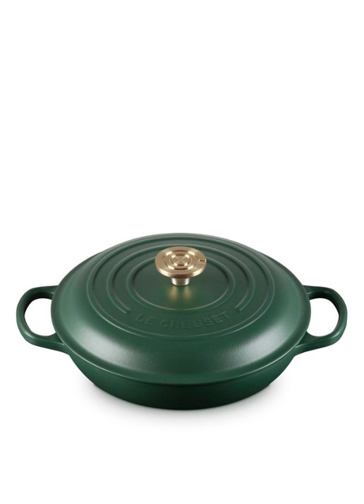 Le Creuset Forêt campagnard 26 cm  - achterkant 2 donkergroen