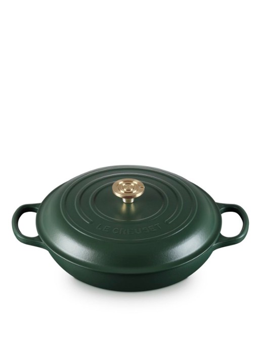 Le Creuset Forêt campagnard 30 cm  - achterkant 5 donkergroen