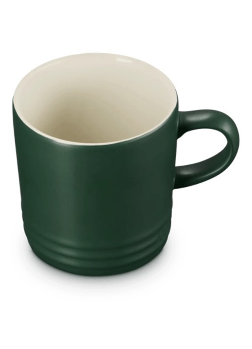 Le Creuset Forêt mok 35 cl  - achterkant 4 donkergroen