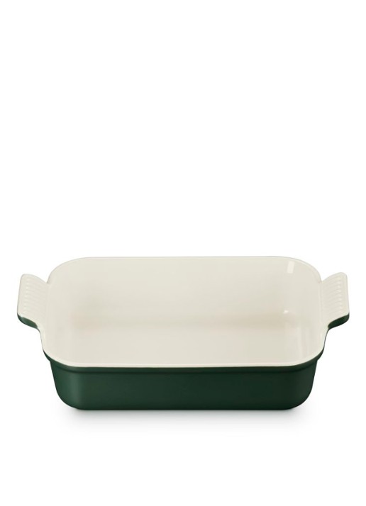 Le Creuset Forêt ovenschaal 26 cm  - achterkant 6 donkergroen