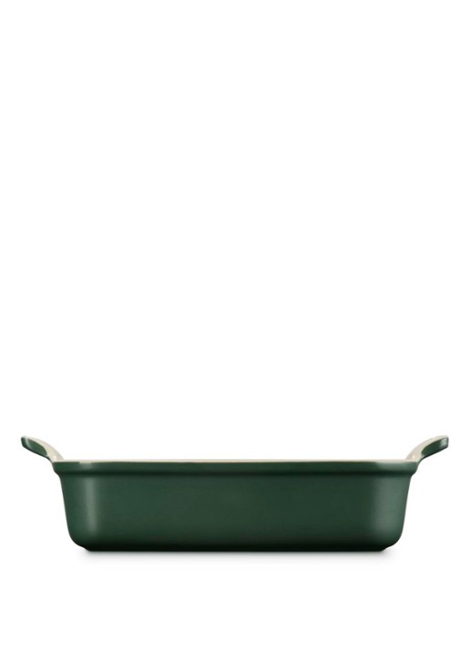 Le Creuset Forêt ovenschaal 26 cm  - detail donkergroen