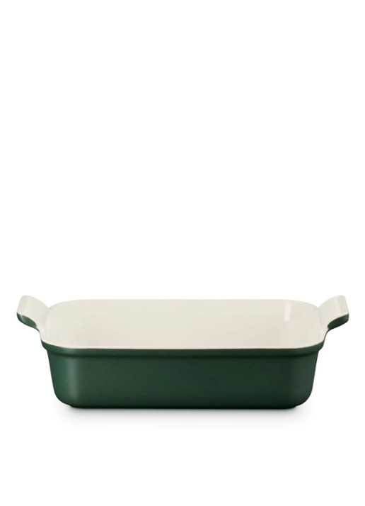 Le Creuset Forêt ovenschaal 26 cm  - voorkant 4 donkergroen