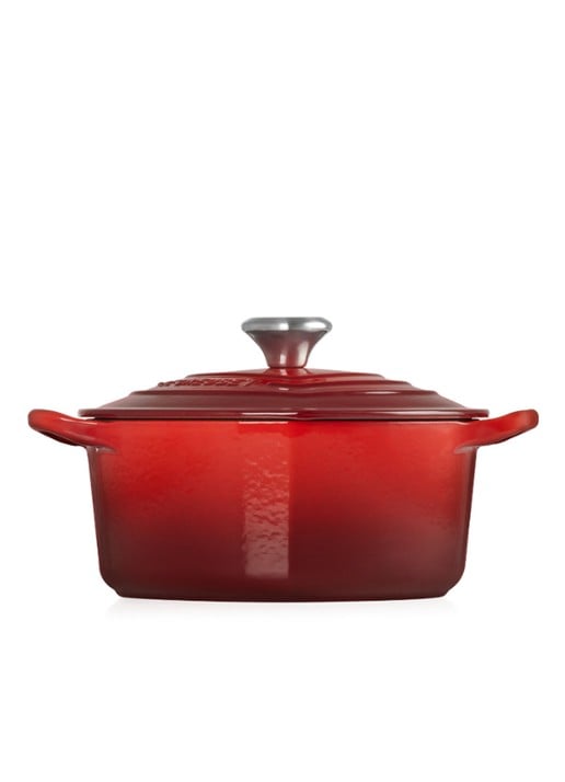Le Creuset Hart braadpan Ø20 cm  - achterkant 5 kersenrood / rood