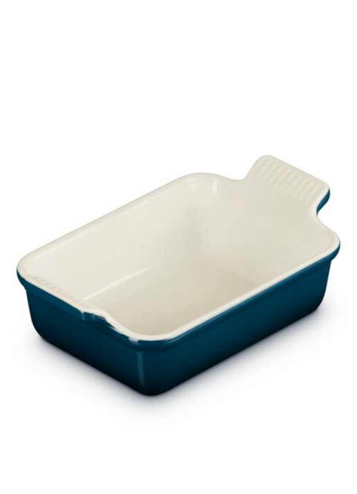 Le Creuset Heritage ovenschaal 19 cm - detail 2 donkerblauw