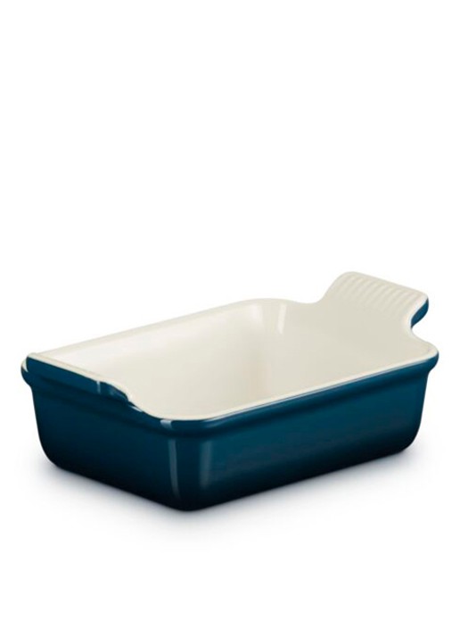 Le Creuset Heritage ovenschaal 19 cm - voorkant 6 donkerblauw