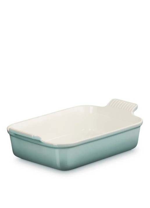 Le Creuset Heritage ovenschaal 26 cm - voorkant 6 lichtgrijs
